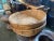Tan Vintage Asian Coastal Jumbo Bamboo Grain Basket For Sale - Image 8 of 11