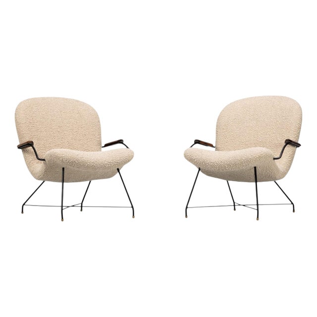 Low Lounge Chairs by Carlo Hauner for Forma Moveis, Brazil, 1955, Set of 2 For Sale
