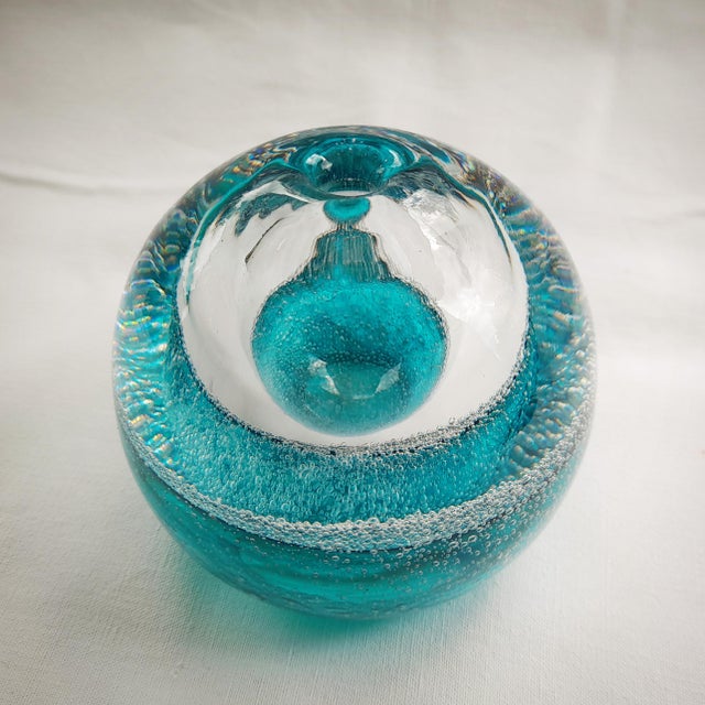 Blown and Bubbled Glass Perfume Burner from Murano For Sale - Image 5 of 18