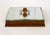 Large Art Deco modernist cigar/cigarette box, made of wood with lovely joinery and cut details (rounded corners), thick...