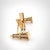 Gold Tiffany & Co. Vintage 14k Yellow Gold Oil Well Derrick Tower Cufflinks, Pair For Sale - Image 8 of 12