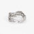 Mid 20th Century Vintage Diamond Leaf Eternity Ring Platinum Band, Sz 6.75 For Sale - Image 4 of 6