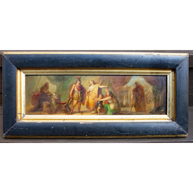 Wood Pair Italian Oil Paintings Grand Tour Roman Scenes Annibale Gatti 19th Century For Sale - Image 7 of 9