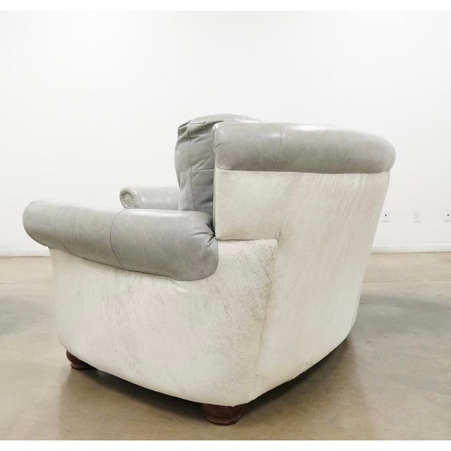 Animal Skin Custom Italian Curved Conversation Sofa For Sale - Image 7 of 16