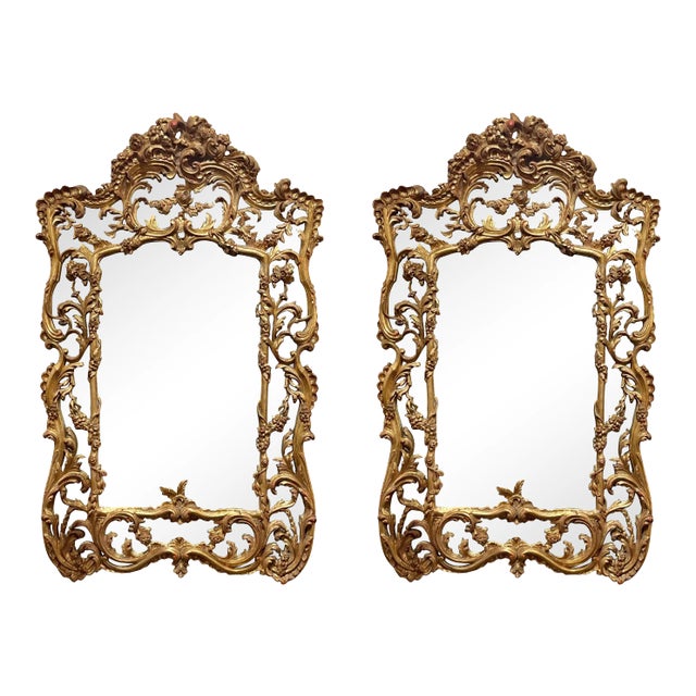 Italian Carved and Giltwood Mirrors For Sale