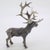 Large Vintage Italian Handmade Genuine Silver Stag Deer Figurine by Mario Cerreti, 1960s For Sale - Image 3 of 16