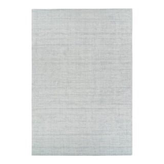 Rug & Kilim’s Oversized Textural Rug in Light Gray and Blue Tones & Striae -13x19 For Sale