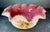 Early 20th Century Early 20th Century Hand Painted Art Glass Brides Bowl For Sale - Image 5 of 9