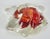 Glass Handmade Clear & Orange Glass Ashtray For Sale - Image 7 of 11