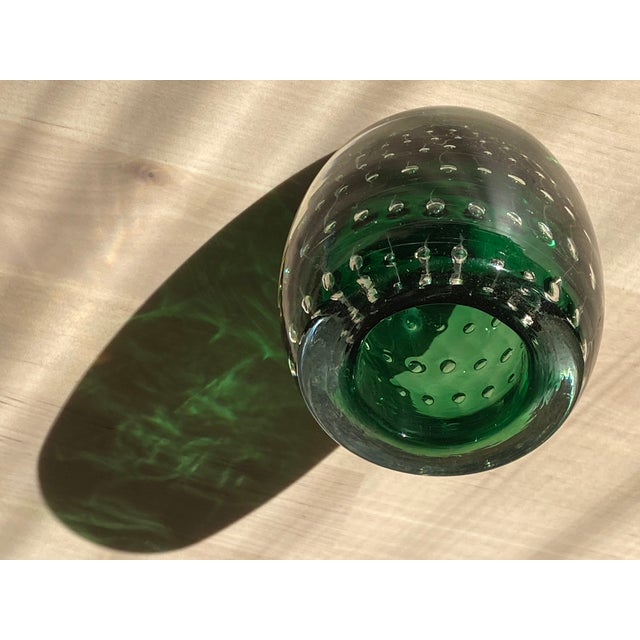 MidCentury Green Murano Glass Toothpick Holder Chairish