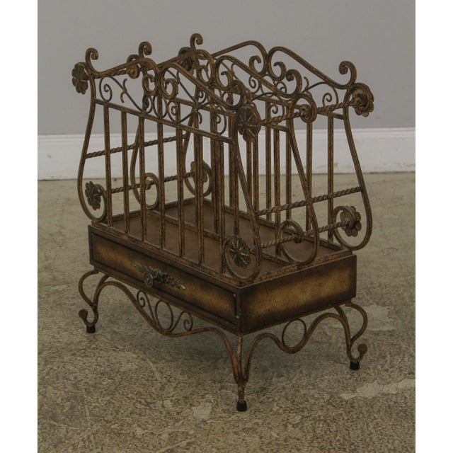 Age: Approx: 20 Years Old Details: Nice Scrolled Iron Work Decorative Paper Lined Drawer Un-Marked As To Manufacture...
