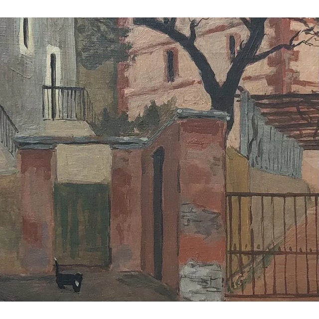 Jules Gaillepand, Locarno, 1940, Oil on Wood, Framed For Sale - Image 4 of 10