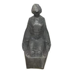 Art Deco Lead Sculpture of Joan of Arc in the Manner of Eric Gill