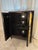 Vintage Mid-Century Chinese Black and Gold Lacquer Cabinet With Mother of Pearl Inlays For Sale - Image 14 of 18