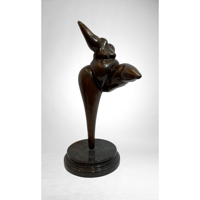 Bronze Dancing Figural Sculpture After Botero, Signed Milo, and stamped European Bronze Finery.