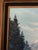 Size 28 X 32 Signed 1977 Original Snowy Alpine River Landscape Acrylic on Canvas in Wood Frame For Sale In San Diego - Image 6 of 10