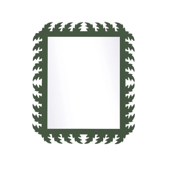 Contemporary Fleur Home Audubon Rectangle Mirror in Duck Green, 38x48 For Sale - Image 3 of 3