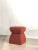 Contemporary Cusi Pouf in Terracotta Mohair by KABINET For Sale - Image 3 of 14