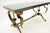 French Brass Coffee Table with Marble Top, 1930s For Sale - Image 6 of 9