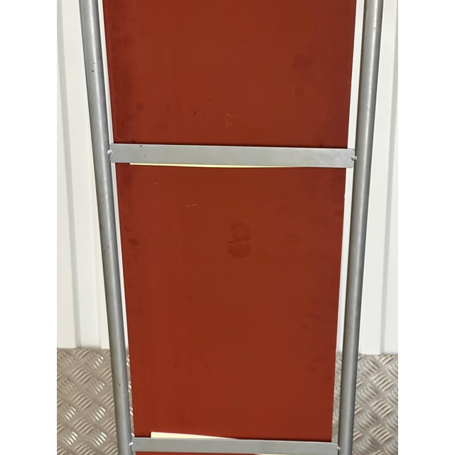 1970s Modernist Cheval Mirror in Grey Tubular Metal, 1970s For Sale - Image 5 of 18
