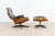 Herman Miller Set of Vintage Lounge Chair with Ottoman in Avocado Green by Charles and Ray Eames for Herman Miller, 1970s For Sale - Image 4 of 18