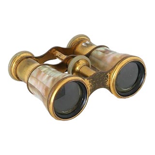 Antique French Mother-Of-Pearl Opera Glasses For Sale