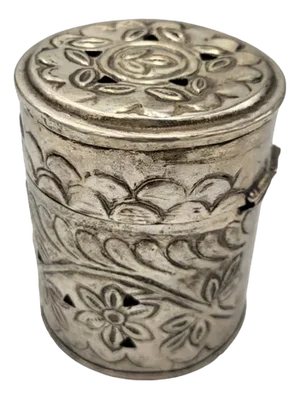 Art Deco Plated Brass Container for Tea, 1920s
