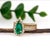 Gia Certified Colombian Emerald and Natural Diamond Ring in Solid 18k Gold For Sale - Image 4 of 8