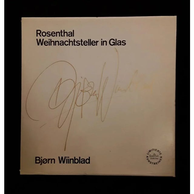 1970s Christmas Wall Plate in Glass by Björn Wiinblad for Rosenthal, 1976 For Sale - Image 5 of 6