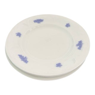 Vintage Adderleys Blue Chelsea English Ironstone Salad Plates Set of 3 For Sale