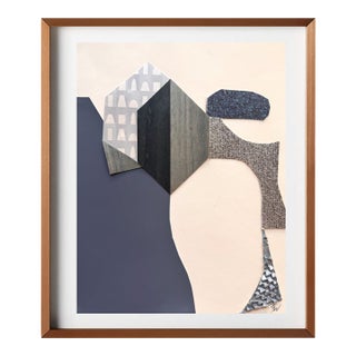 "Celestial Escapade 2" Original Mixed-Media Collage on Paper by Zac Woodiel For Sale
