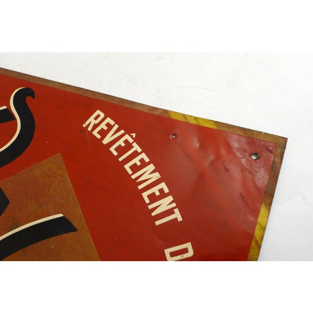 Metal Mid-Century Dalami Advertising Sign in Sheet Metal, France, 1950s For Sale - Image 7 of 13