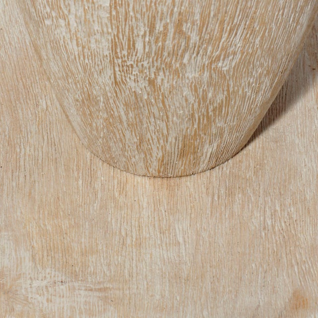 Jamie Young Almond Floor Lamp, White Washed Wood For Sale - Image 4 of 5