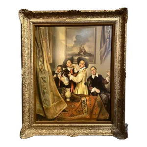 Mid 20th Century Original Oil Painting by Franz Xaver Wolf
