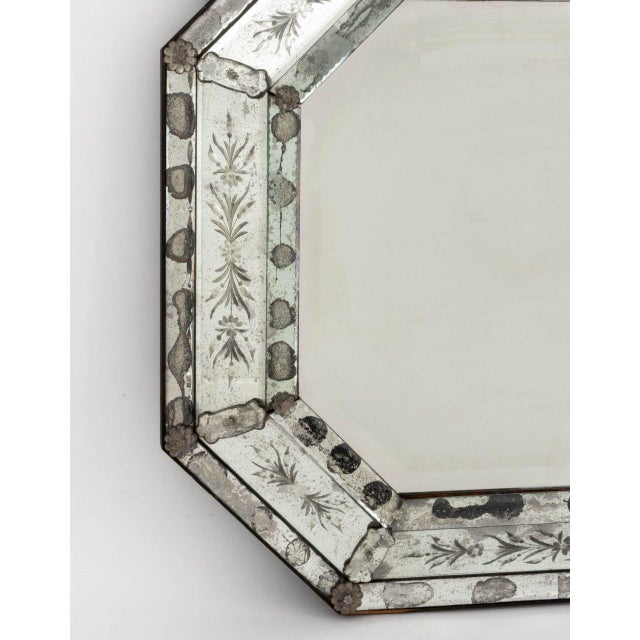 Mid 20th Century Venetian Glass Overmantel Mirror For Sale - Image 5 of 7