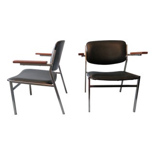 Vintage Dutch Model 57 Armchairs by Gijs Van Der Sluis, 1960s, Set of 2 For Sale