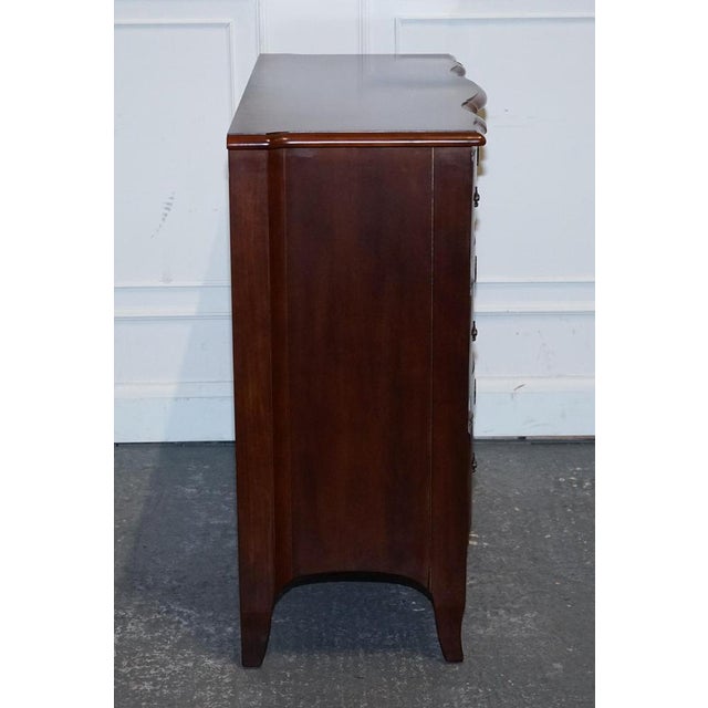 Vintage Georgian Serpentine Fronted Hardwood Chest of Drawers from Ralph Lauren For Sale - Image 12 of 16