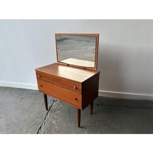 Small Mid-Century Chest of Drawers with Mirror, 1960s For Sale - Image 3 of 8