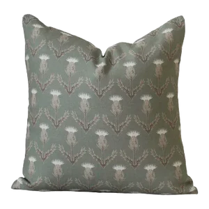 Lauren Servati Textiles, Thistle // Thyme Pillow, 18"x18"