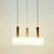 Mid-Century Modern Murano Ice Glass Triple Pendant Light from Doria Leuchten, Germany, 1960s For Sale - Image 6 of 9