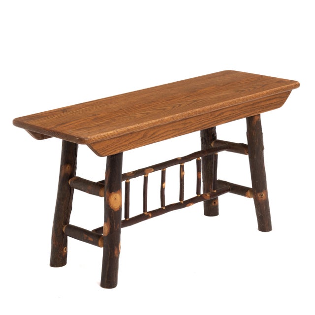 Old Hickory Furniture Company Old Hickory Style Modern Twig Bench Window Seat For Sale - Image 4 of 7