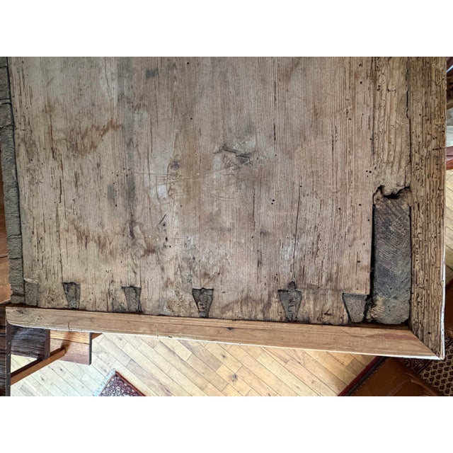 Wood Antique European Scrubbed Pine Pantry Cupboard For Sale - Image 7 of 11