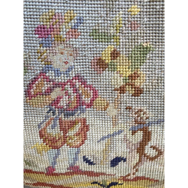 Antique Needlepoint Bergere Chair Chairish