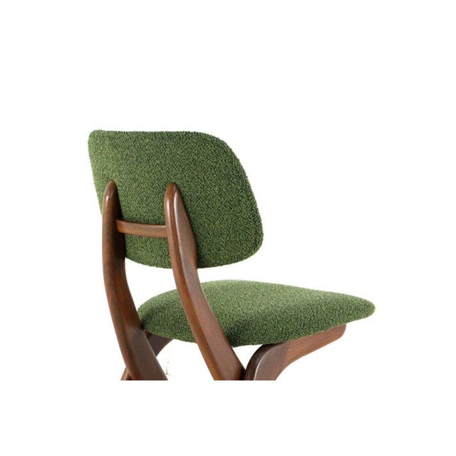 Brown Scissor Chairs from AwA, Set of 4 For Sale - Image 8 of 15