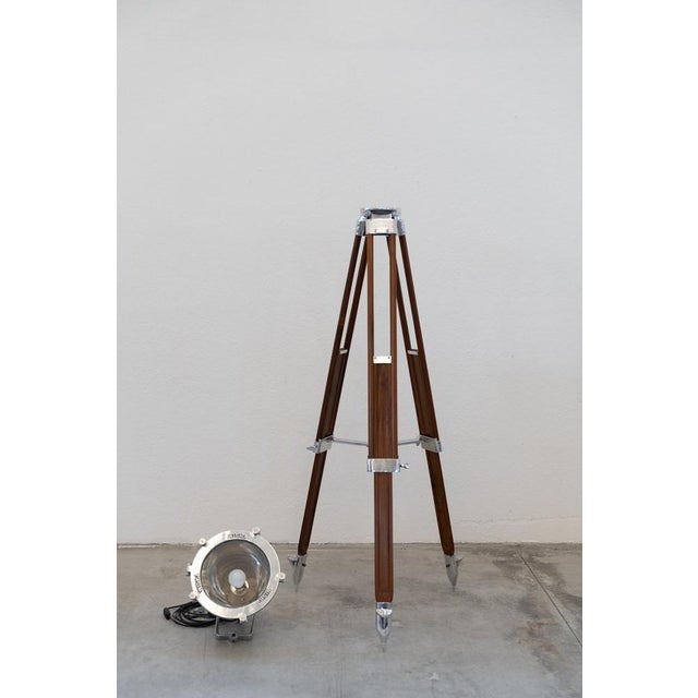 Modern Vintage Nautical Projector Tripod Floor Lamps WISKA, 1990s, Set of 2 For Sale - Image 3 of 18