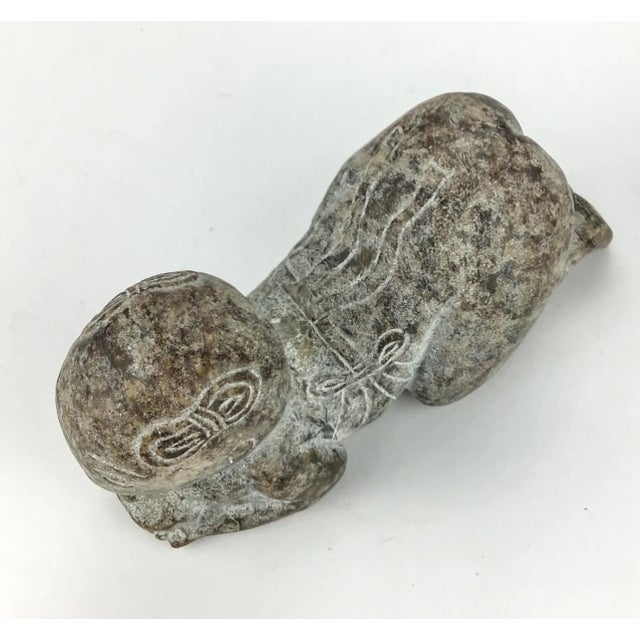 1900 - 1909 Hand Carved Antique Stone Sculpture For Sale - Image 5 of 13