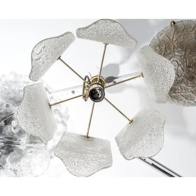 Glass Orrefors Attrib Mid-Century Modern Chandelier For Sale - Image 7 of 13