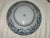 Antique 16" Blue and White Plate With Detailed and Intricate Hand Painting Pine and Plum Design For Sale - Image 6 of 18