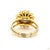 Metal 2.5 Carat Old European Cut Diamond Gold Ring, Size 6.5 For Sale - Image 7 of 9