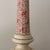 Mid 20th Century Vintage Mid-Century Tall Ceramic Pink Floral Toile Pattern Lamp W/ Gold Accents For Sale - Image 5 of 10